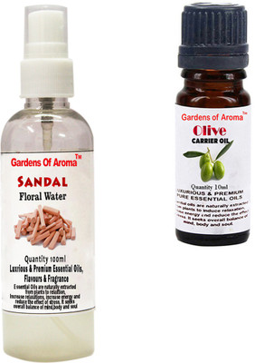 

Gardens Of Aroma Sandal Floral Water And Olive Essential Oil(110 ml)