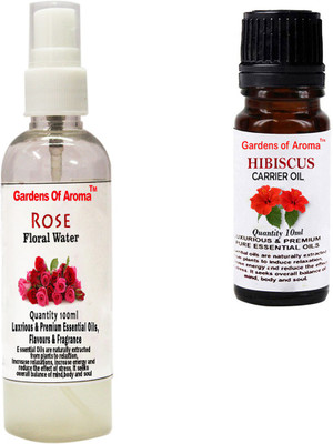 

Gardens Of Aroma Rose Floral Water And Hibiscus Essential Oil(110 ml)