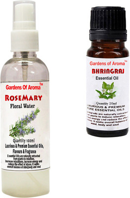 

Gardens Of Aroma Rosemary Floral Water And Bhringraj Essential Oil(110 ml)
