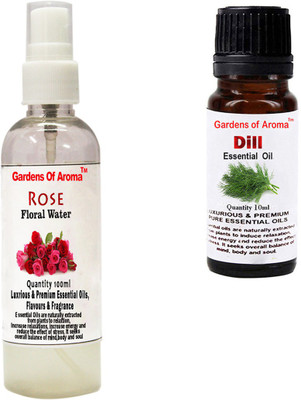 

Gardens Of Aroma Rose Floral Water And Dill Essential Oil(110 ml)