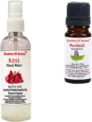 

Gardens Of Aroma Rose Floral Water And Patchouli Essential Oil(110 ml)