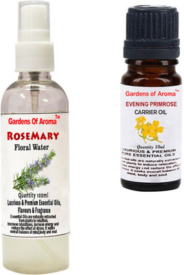 

Gardens Of Aroma Rosemary Floral Water And Evening primrose Essential Oil(110 ml)