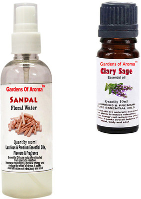

Gardens Of Aroma Sandal Floral Water And Clary sage Essential Oil(110 ml)