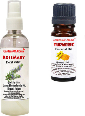 

Gardens Of Aroma Rosemary Floral Water And Tumeric Essential Oil(110 ml)