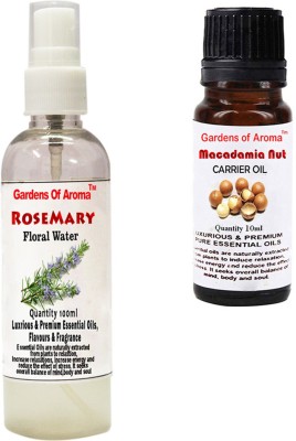 

Gardens Of Aroma Rosemary Floral Water And Macadamia Nut Essential Oil(110 ml)