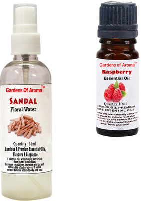 

Gardens Of Aroma Sandal Floral Water And Raspberry Essential Oil(110 ml)