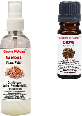 

Gardens Of Aroma Sandal Floral Water And Clove Essential Oil(110 ml)