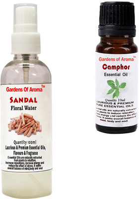 

Gardens Of Aroma Sandal Floral Water And Camphor Essential Oil(110 ml)