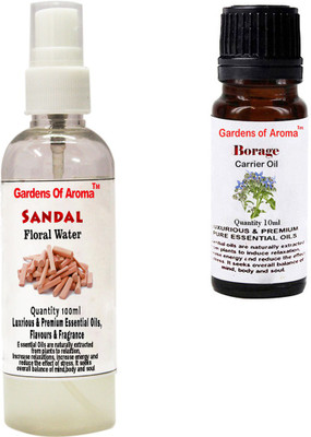 Gardens Of Aroma Sandal Floral Water And Borage Essential Oil(110 ml)