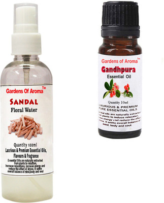 

Gardens Of Aroma Sandal Floral Water And Gandhpura Essential Oil(110 ml)