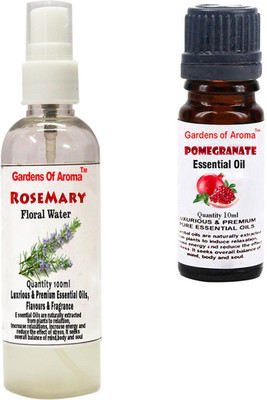 

Gardens Of Aroma Rosemary Floral Water And Pomegranate Essential Oil(110 ml)