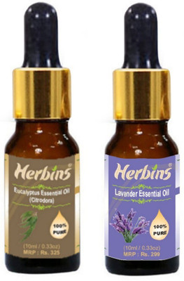 

Herbins Essential Oil (Eucalyptus & Lavender)(20 ml)