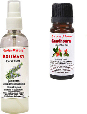 

Gardens Of Aroma Rosemary Floral Water And Gandhpura Essential Oil(110 ml)