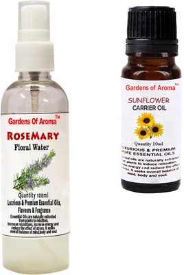 

Gardens Of Aroma Rosemary Floral Water And Sunflower Essential Oil(110 ml)