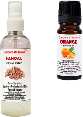 

Gardens Of Aroma Sandal Floral Water And Orange Essential Oil(110 ml)