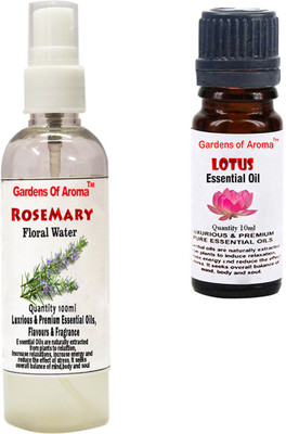 

Gardens Of Aroma Rosemary Floral Water And Lotus Essential Oil(110 ml)