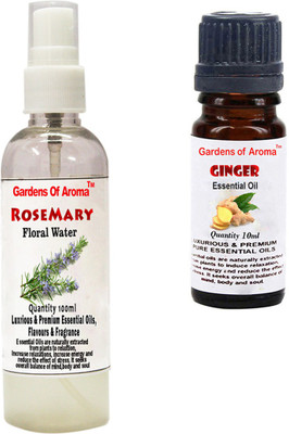 

Gardens Of Aroma Rosemary Floral Water And Ginger Essential Oil(110 ml)