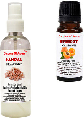 

Gardens Of Aroma Sandal Floral Water And Apricot Essential Oil(110 ml)