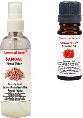 

Gardens Of Aroma Sandal Floral Water And Strawberry Essential Oil(110 ml)
