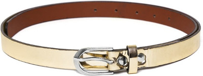 

Blueberry Women Gold Artificial Leather Belt