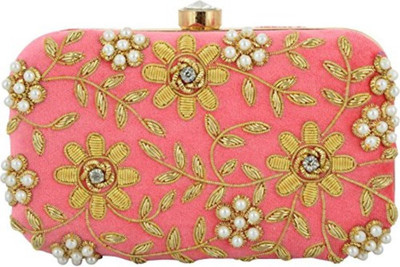 

TOOBA HANDICRAFT Casual Pink Clutch