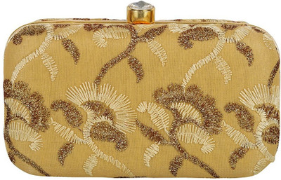 

TOOBA HANDICRAFT Casual Gold Clutch