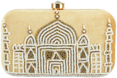 

TOOBA HANDICRAFT Casual Gold Clutch