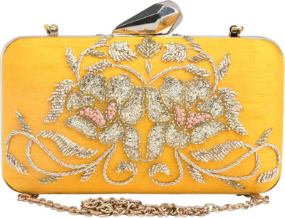

The Purple Sack Party Yellow Clutch