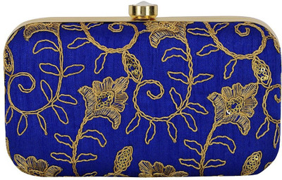 

TOOBA HANDICRAFT Casual Blue Clutch