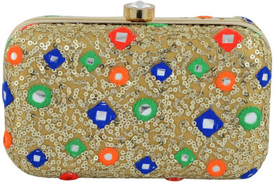 TOOBA HANDICRAFT Casual Gold Clutch