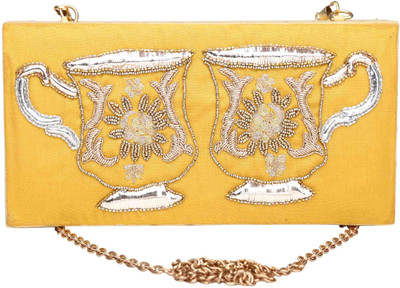 

The Purple Sack Party Yellow Clutch