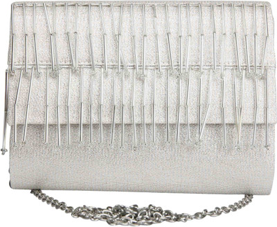 

The Purple Sack Party Silver Clutch
