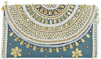 

Tooba Handicraft Casual Multicolor Clutch