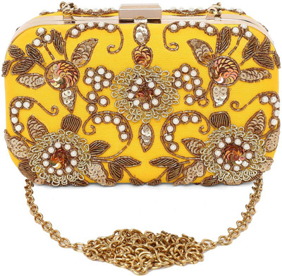 

The Purple Sack Party Yellow Clutch