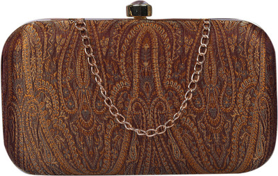 

Anekaant Party Brown Clutch