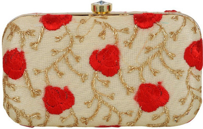 

TOOBA HANDICRAFT Casual Gold Clutch