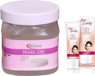 

Biocare Pearl Gel 500ml and Fair & Lovely BB Face Cream 40g(Set of 2)