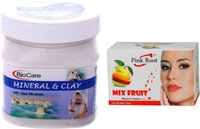 

Pink Root Mix Fruit Bleach 50g and Biocare Gold Cream 500ml(Set of 2)