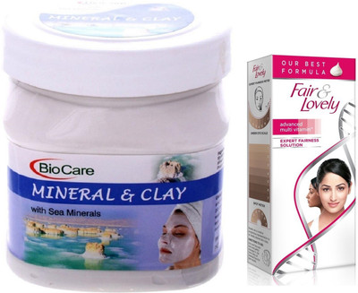 

Biocare Mineral & Clay 500ml and Fair & Lovely Advanced Multi Vitamin Face Cream 80G(Set of 2)