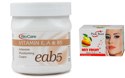 

Pink Root Mix Fruit Bleach 50g and Biocare Diamond Cream 500ml(Set of 2)