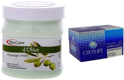 BIOCARE Diamond Cream 500ml and Oxylife Creme Bleach Natural radiance5 27G(2 Items in the set)