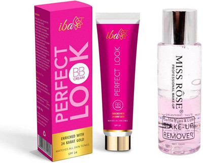 

iba halal iba bb cream and miss rose makeup remover(Set of 2)