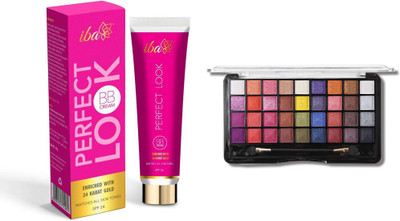 

iba halal iba bb cream and miss rose 36 shimmer eye shadow(Set of 2)