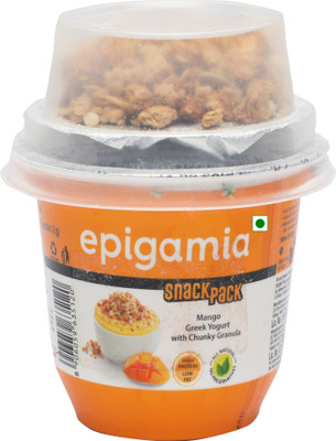

Epigamia Snack Pack Mango Chunky Granola Greek Flavored Yogurt(112 g)