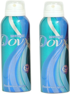 

METRON DOVX LONG LASTING Deodorant Spray - For Men & Women(300 ml, Pack of 2)