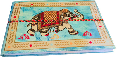 

Craftbazaar Regular Diary(Recycled Handmade, Sky Blue)