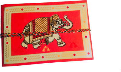 

Craftbazaar Regular Diary(Recycled Handmade, Red)