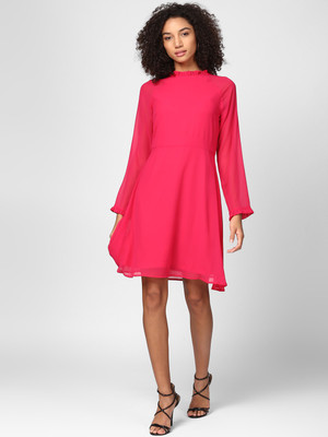 HARPA Women Skater Pink Knee Length Dress