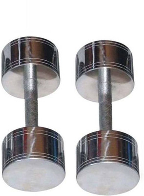 

Keyways BEST QUALITY 4 K.G FIXED WEIGHT STEEL DUMBBELL PACK OF PAIR Fixed Weight Dumbbell(8 kg), Selver