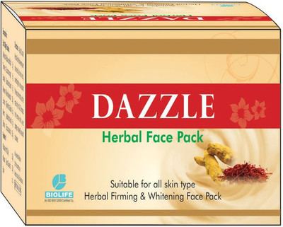 

Bio Life DAZZLE HERBAL FACE PACK-Packof 6 (100g each)(600 g)